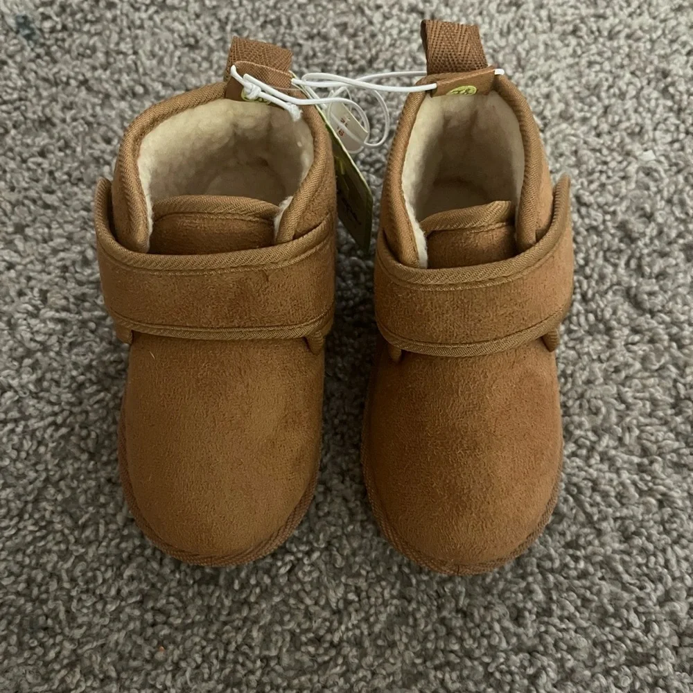 First steps baby slip on strap moccasins size 7 - Picture 1 of 5